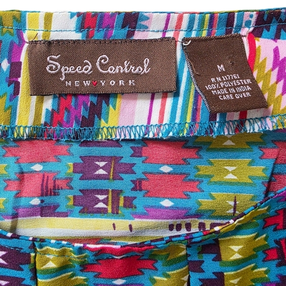 Speed Control Southwest Print Dress, Size Medium - Picture 2 of 6